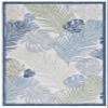 SAFAVIEH Washable Rug Outdoor Courtyard Collection - 8' x 10', Beige & Green Blue, Non-Shedding & Easy Cleaning, Ideal for Patio, Backyard, Mudroom, Dining Space (CY9621-53424) view 3