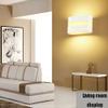 ZWPAYF European Simple Style Rustproof Aluminium Wall Sconces White Finish Geometry Wall lamp Up and Down Luminescence Wall Lights Suitable for Door Head Aisle Balcony Wall Light Fixtures view 3