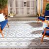 SAFAVIEH Washable Rug Outdoor Courtyard Collection - 8' x 10', Ivory & Navy Yellow, Non-Shedding & Easy Cleaning, Ideal for Patio, Backyard, Mudroom, Dining Space (CY9681-53455) view 1