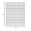 SAFAVIEH Washable Rug Outdoor Courtyard Collection - 8' x 10', Ivory & Navy Yellow, Non-Shedding & Easy Cleaning, Ideal for Patio, Backyard, Mudroom, Dining Space (CY9681-53455) view 2