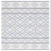 SAFAVIEH Washable Rug Outdoor Courtyard Collection - 8' x 10', Ivory & Navy Yellow, Non-Shedding & Easy Cleaning, Ideal for Patio, Backyard, Mudroom, Dining Space (CY9681-53455) view 3