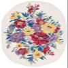 SAFAVIEH Chelsea Collection Area Rug - 3' x 5' Oval, Ivory & Rose, Handmade French Country Floral Wool, Ideal for High Traffic Areas in Living Room, Bedroom (HK219A) view 3