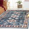 SAFAVIEH Washable Rug Bayside Collection - 8' x 10', Blue & Red, Easy Cleaning, Ideal for in Living Room, Bedroom, Home Office, Dining Space (BAY106M) view 1