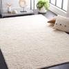 SAFAVIEH Casablanca Collection Accent Rug - 3' x 5', Ivory, Handmade Stripe Wool 0.8-inch Thick, Ideal for High Traffic Areas in Entryway, Living Room, Bedroom (CSB792A) view 1