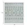 SAFAVIEH Area Rug 8x10 - Augustine Collection - Large - Green & Ivory, Cotton Moroccan Boho Tribal Fringe Design, Easy Cleaning, Ideal for Living Room, Bedroom, Office, Dining Space (AGT849Y) view 2
