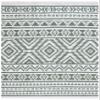 SAFAVIEH Area Rug 8x10 - Augustine Collection - Large - Green & Ivory, Cotton Moroccan Boho Tribal Fringe Design, Easy Cleaning, Ideal for Living Room, Bedroom, Office, Dining Space (AGT849Y) view 3