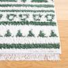 SAFAVIEH Area Rug 8x10 - Augustine Collection - Large - Green & Ivory, Cotton Moroccan Boho Tribal Fringe Design, Easy Cleaning, Ideal for Living Room, Bedroom, Office, Dining Space (AGT849Y) view 4