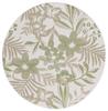 SAFAVIEH Washable Rug Outdoor Courtyard Collection - 6'7" Round, Ivory & Green, Non-Shedding & Easy Cleaning, Ideal for Patio, Backyard, Mudroom (CY9433-52745) view 2