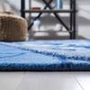 SAFAVIEH Fifth Avenue Collection Area Rug - 5' x 8', Blue & Ivory, Handmade Modern Abstract Textured New Zealand Wool, Ideal for High Traffic Areas in Living Room, Bedroom (FTV127M) view 4
