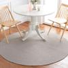 SAFAVIEH Braided Collection Area Rug - 5' Round, Grey & Ivory, Handmade Country Farmhouse, Ideal for High Traffic Areas in Living Room, Bedroom (BRD403F) view 2