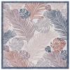 SAFAVIEH Washable Rug Outdoor Courtyard Collection - 6'7" Square, Beige & Rust, Non-Shedding & Easy Cleaning, Ideal for Patio, Backyard, Mudroom (CY9621-53434) view 2