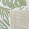 SAFAVIEH Washable Rug Outdoor Courtyard Collection - 6'7" Square, Ivory & Green, Non-Shedding & Easy Cleaning, Ideal for Patio, Backyard, Mudroom (CY9700-52745) view 1