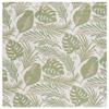 SAFAVIEH Washable Rug Outdoor Courtyard Collection - 6'7" Square, Ivory & Green, Non-Shedding & Easy Cleaning, Ideal for Patio, Backyard, Mudroom (CY9700-52745) view 2