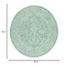 SAFAVIEH Washable Rug Outdoor Courtyard Collection - 7'10" Round, Green & Ivory, Non-Shedding & Easy Cleaning, Ideal for Patio, Backyard, Mudroom (CY8680-55721) view 2