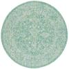 SAFAVIEH Washable Rug Outdoor Courtyard Collection - 7'10" Round, Green & Ivory, Non-Shedding & Easy Cleaning, Ideal for Patio, Backyard, Mudroom (CY8680-55721) view 3
