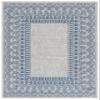 SAFAVIEH Washable Rug Outdoor Courtyard Collection - 6'7" x 9'6", Grey & Navy, Non-Shedding & Easy Cleaning, Ideal for Patio, Backyard, Mudroom (CY8484-368) view 1