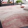 SAFAVIEH Area Rug 8x10 - Palma Collection - Large - Light Grey & Red, Modern Abstract Design, Non-Shedding & Easy Cleaning, Ideal for Living Room, Bedroom, Office, Dining Space (PAM324F) view 1