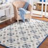 Martha Stewart x SAFAVIEH Area Rug Collection - 5' x 8', Ivory & Blue, Handmade Wool, Ideal for Living Room, Bedroom, Office, Dining Space (MSR4750Z) view 1