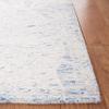 SAFAVIEH Metro Collection Accent Rug - 3' x 5', Blue & Ivory, Handmade Botanical Wool, Ideal for High Traffic Areas in Entryway, Living Room, Bedroom (MET880M) view 4