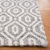 SAFAVIEH Marbella Collection Runner Rug - 2'3" x 9', Grey & Ivory, Handmade Geometric Wool, Ideal for High Traffic Areas in Living Room, Bedroom (MRB325F) view 3