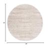 SAFAVIEH Hudson Shag Collection Area Rug - 4' Round, Ivory & Beige, Modern Abstract Design, Non-Shedding & Easy Care, 2-inch Thick Ideal for High Traffic Areas in Living Room, Bedroom (SGH295C) view 2