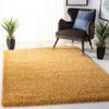 SAFAVIEH Hudson Shag Collection Area Rug - 4' Square, Gold, Modern Solid Design, Non-Shedding & Easy Care, 2-inch Thick Ideal for High Traffic Areas in Living Room, Bedroom (SGH220D) view 1