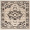 SAFAVIEH Area Rug 8x10 - Vintage Persian Collection - Large - Ivory & Charcoal, Oriental Distressed Design, Non-Shedding & Easy Cleaning, Ideal for Living Room, Bedroom, Office, Dining Space (VTP447Z) view 1