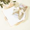 25Pcs Wedding Invitations Glitter Laser Cut Wedding Invitations with Envelopes and Rsvp Cards Blank Inner Sheet Personalized Champagne for Engagement Quinceanera Bridal Baby Shower Anniversary view 3