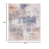 SAFAVIEH Area Rug 8x10 - Phoenix Collection - Large - Ivory & Blue Rust, Modern Abstract Design, Non-Shedding & Easy Cleaning, Ideal for Living Room, Bedroom, Office, Dining Space (PHX502A) view 2