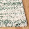 SAFAVIEH Hudson Shag Collection Area Rug - 4' Square, Ivory & Green, Modern Design, Non-Shedding & Easy Care, 2-inch Thick Ideal for High Traffic Areas in Living Room, Bedroom (SGH206Y) view 4