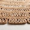 SAFAVIEH Natural Fiber Collection Area Rug - 4' Round, Natural, Farmhouse Jute Design, Ideal for High Traffic Areas in Living Room, Bedroom (NF177A) view 4
