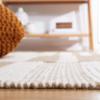 SAFAVIEH Natura Collection Area Rug - 6' Square, Ivory & Light Brown, Handmade Modern Farmhouse Fringe Wool, Ideal for High Traffic Areas in Living Room, Bedroom (NAT225T) view 3