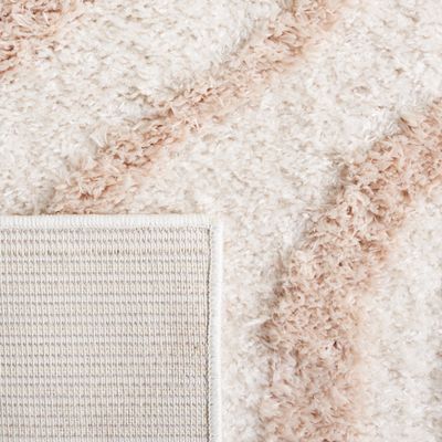 SAFAVIEH Area Rug 8x10 - Norway Shag Collection - Large - Beige & Ivory, Wave Pattern, Non-Shedding & Easy Cleaning, Ultra Plush Thick Pile, Ideal for Living Room, Bedroom, Dining Space (NOR210B)