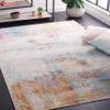 SAFAVIEH Area Rug 8x10 - Phoenix Collection - Large - Aqua & Gold Rose, Modern Abstract Design, Non-Shedding & Easy Cleaning, Ideal for Living Room, Bedroom, Office, Dining Space (PHX506J) view 1