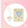 Photocard Binder 3 Inch Kpop Album Kpop Photocard Holder Book Mini Photo Album Kpop Album with Pendant for Collecting Picture, 40 Pockets (Yellow) view 3
