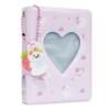 Photocard Binder 3 Inch Kpop Album Holder Book Mini Photo Album With Pendant for Collecting Pictures, 40 Pockets (Pink) view 1
