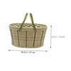 1piece Woven Basket Medium Decorative Storage for Eggs Fruits and Sundries Design Comfortable Handles for Home Organization view 2