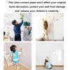 CHANMOL Clear Peel and Stick Wallpaper, Self-Adhesive Wallpaper Wall Protector, Oil Proof Waterproof Contact Paper for Kitchen Backsplash Tile, Cabinets, Whiteboard, Shelf Drawer Liner(15.7" x 197") view 2