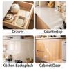 CHANMOL Clear Peel and Stick Wallpaper, Self-Adhesive Wallpaper Wall Protector, Oil Proof Waterproof Contact Paper for Kitchen Backsplash Tile, Cabinets, Whiteboard, Shelf Drawer Liner(15.7" x 197") view 4