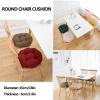 Yadlan Chair Cushion for Dining Chairs Round, Seat Cushion for Kitchen Chairs Extra Thick, Multi-Functional Chair Pads for Floor, Garden, Dining Room, 45cm/18in Diameter Yellow view 2