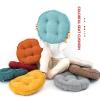 Yadlan Chair Cushion for Dining Chairs Round, Seat Cushion for Kitchen Chairs Extra Thick, Multi-Functional Chair Pads for Floor, Garden, Dining Room, 45cm/18in Diameter Yellow view 3
