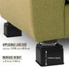 Utopia Bedding Bed Risers 3 Inch - Pack of 8 - Adjustable Furniture Risers 3 & 6 inch - Anti Slip Foam & Rubber Pad - Stackable Bed Lifts Risers Heavy Duty for Sofa, Bed, Table, Couch & Chair (Black) view 3