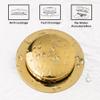 Artiwell Universal Tip Toe Bath Drain Stopper and Cover, Bathtub Drain Stopper, Replaces Lift and Turn, Tip-Toe and Trip Lever drains for Tub, EZ Installation and Clearing (Polished Brass) view 4
