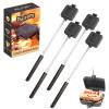 AILITOR Campfire Sandwich Maker Cast Iron Pack of 4 - Pudgy Pie Maker for Camping, Mountain Pie Cooker view 1