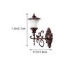 Yardwe 4pcs Dollhouse Miniature Wall Lamp Vintage Min Wall Sconces Model Railway Train Lights Pathway Lantern for Micro Landscape Ornaments view 2