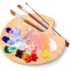 VICASKY 13pcs Dual-Color Nylon Paint Brush for Watercolor Oil Painting Lightweight for Students Artists Essential Painting Supplies view 4
