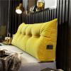 AZZRRO Wedge Pillow Triangular Headboard Pillow Solid Color Triangle Cushion Reading Pillow, Multi Size Cushion with Removable Fitted Cover and Two Large Side Pockets180*50 * 20cm(71 * 20 * 8in) view 1