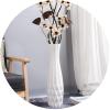 28 Inch Tall White Floor Vase, Decorative Large Ceramic Vase for Living Room, Striped Flower Holder for Home Dcor Dried Flower Arrangement Wedding Housewarming Office view 1
