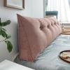AZZRRO Triangular Wedge and Body Positioners Reading Pillow Large Bolster Headboard Backrest Support Cushion for Day Bed Bunk Bed with Removable Cover Twin Velvet Cyan150*50 * 20cm(59 * 20 * 8in) view 1