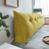 AZZRRO Wedge Headboard Pillow Bolster Lumbar Cushion for Reading in Bed and Games with Removable Cover and Washable Cotton Linen120*50 * 20cm(47 * 20 * 8in) view 1